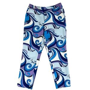 L'AGENCE Providence Blue Lavender St Martin Ludivine Crop Trouser Pants‎ 8 NWOT